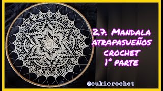 Cómo tejer carpeta redonda a crochet paso a paso 27 MANDALA A CROCHET 8060 CM DE DIAMETRO [upl. by Morrill]