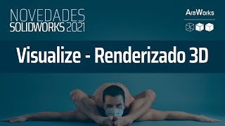 SOLIDWORKS 2021 Visualize  Renderizado 3D [upl. by Hasina]