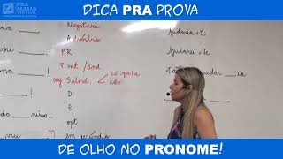 1  Dica de Pronome  Banca AOCP  Grasiela Cabral [upl. by Eira]