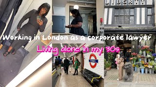 LONDON VLOG  workday as a corporate lawyer  slowing down  COS midsize try ondinner date autumn [upl. by Airaet]