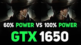 GTX 1650  60 Power Limit vs 100 Power Limit  Temperature amp FPS Difference [upl. by Cliff]