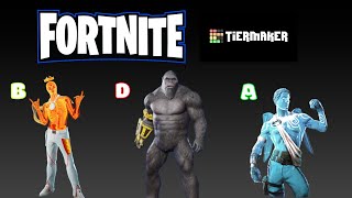 Fortnite Skin Tier List 🔥 [upl. by Helfand]