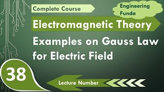 Gausss Law of Electric field Solved Examples  Electrostatics  Electromagnetics Theory [upl. by Jamima]