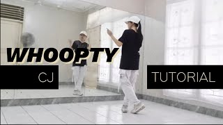 WHOOPTY Dance Tutorial  Anthony Lee Choreography  itstesa [upl. by Anelhtak111]