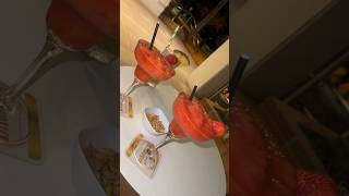 strawberry daiquiris cocktail food travel mallorca friends trendingshorts viralshorts [upl. by Thorlie]