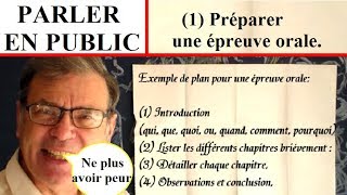 Parler en public sans trac  Préparer l’épreuve orale  1 [upl. by Gentry]