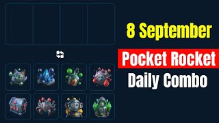 Pocket Rocket Daily Jackpot 8 September  Pocket Rocket Daily Combo 8 September [upl. by Hendry]