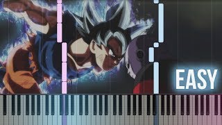 Dragon Ball Super  Clash Of GodsUltra Instinct  How To Play Piano Tutorial EASY  Sheets [upl. by Papst]