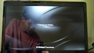 Dell Inspiron 1545 Unboxing Part 2 First Time Start Up [upl. by Jewelle]