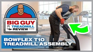 Bowflex T10 Treadmill Assembly from BigGuyTreadmillReviewcom [upl. by Einahpts]