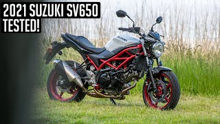 2021 Suzuki SV650  First Ride Review [upl. by Yellhsa]