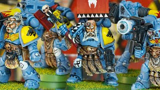 Retro painting Space Wolves  70 hours of pain [upl. by Nallaf]