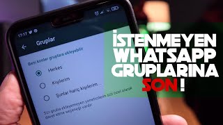 İstenmeyen WhatsApp Gruplarına Son  WhatsApp Grup Engelleme [upl. by Herzig30]