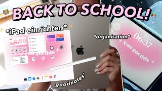 back to school 🎀 iPad aesthetic einrichten amp iPad Tour für Produktivität [upl. by Jonah]