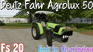 Fs 20 Deutz Fahr Agrolux 50 Indian Tractor mod Testing and Download link in discription  fs20 [upl. by Prendergast733]