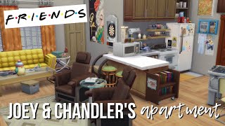 🐤 JOEY amp CHANDLERS APARTMENT from FRIENDS 🐤  The Sims 4 Speedbuild  No CC [upl. by Lukasz791]