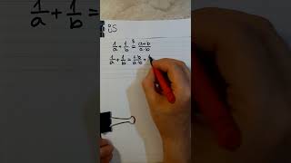 Adding reciprocals  method maths fractionals arithmetic [upl. by Elleinahc]