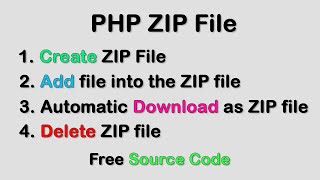 Create And Download Zip File In PHP [upl. by Boniface]