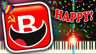 RUSH 🅱 but its HAPPY  Piano Tutorial [upl. by Atnwahsal]