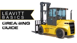 Forklift Greasing Guide  How to Grease a Forklift  Leavitt Machinery LEAVITT BASICS [upl. by Eniamerej930]