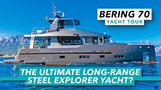 The ultimate longrange steel explorer yacht Bering 70 yacht tour  Motor Boat amp Yachting [upl. by Fayth]