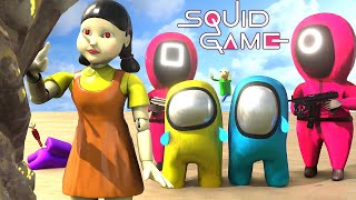 Among Us vs Squid Game  3D Cartoon Animation [upl. by Nahpos]