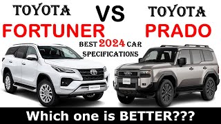 ALL NEW 2024 Toyota FORTUNER Vs ALL NEW 2024 Toyota LAND CRUISER PRADO  Full Comparison [upl. by Cindy]