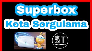 Superbox Kota Sorgulama  Superbox Kalan Kullanım Nasıl Öğrenilir [upl. by Egide]