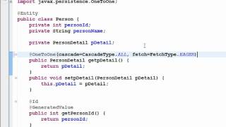 Java Hibernate Tutorial Part 15  One to One Mapping [upl. by Bowden]