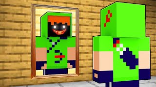 SOBREVIVA AO ATAQUE DO MONSTRO NA CASA ASSOMBRADA DO MINECRAFT [upl. by Chaffinch]