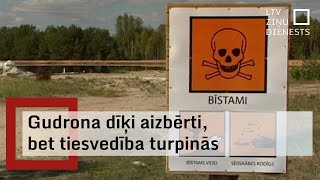 Gudrona dīķi aizbērti bet tiesvedība turpinās [upl. by Nyladgam]