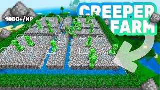 EASIEST CREEPER FARM 121 MINECRAFT BEDROCK  MCPE PS4 Xbox Switch Windows 10 [upl. by Chiarra]