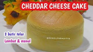 Resep Cheddar Cheese Cake Bolu Keju Menul dan Nagih No skip Putih Telur [upl. by Lowndes144]