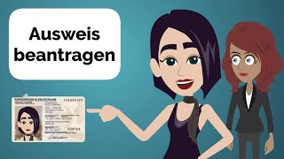 Deutsch lernen  Ausweis beantragen  Ausweis erneuern 🪪 [upl. by Eehc654]