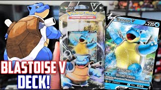 Blastoise VBATTLE Deck Is It Worth It OpeningReview [upl. by Llaccm470]