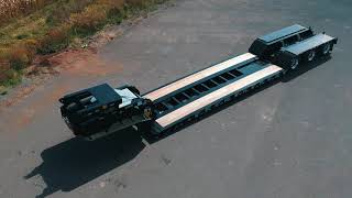 BWS trailers  55 Ton 18quot deck Hydraulic Lowboy [upl. by Ellennad]