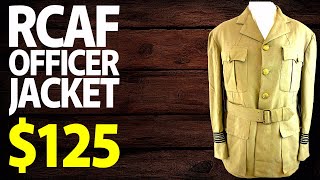 125  WW2 Canadian RCAF Flying Officer 1941 Jacket  Vintage Military  Military Antiques Toronto [upl. by Gershom]