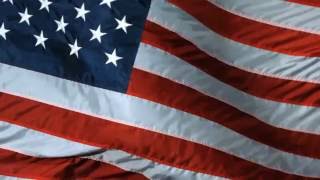 10 Hours American Flag Waving  Video amp Audio 1080HD SlowTV [upl. by Enyallij]