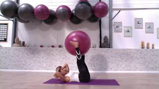 Pilates Swiss Ball avec Marylin [upl. by Einahpats327]