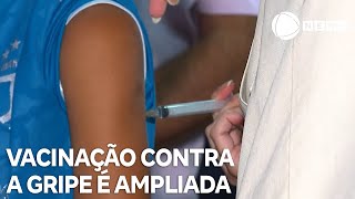 Vacinação contra a gripe é ampliada em todo o país [upl. by Estrin522]