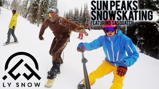 SNOWSKATE Sun Peaks SASQUATCH Encounter [upl. by Novelc246]