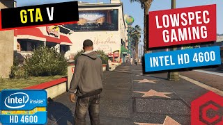 GTA V On Intel HD Graphics 4600  No Graphics Card in 2020 [upl. by Tenej957]