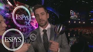 Aaron Rodgers Wins Best NFL Player  The ESPYS  ESPN [upl. by Cressy433]