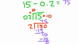 Dividing a Whole Number by a Decimal [upl. by Rennerb447]