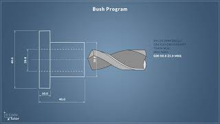 Lets write GCode  Programming a CNC Lathe to make a bush  part 4 G83 peck drilling cycle [upl. by Banerjee]