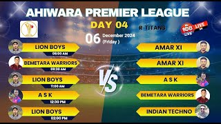 AHIWARA PREMIER LEAGUE  2024  SEASON  5  DAY  4  LIVE ON 108 LIVE [upl. by Arua]