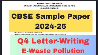 You are Nirmal Pillai a concerned citizen from Aluva Write a Letter about ewaste pollution [upl. by Edrahs937]