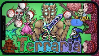 Terraria Mobile v14 Zenith vs All Bosses In All Difficulties Mobile Version [upl. by Mannes661]