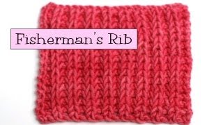 Fancy Stitch Combos  Fishermans Rib [upl. by Nidia837]