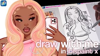 How to draw and paint house in ibis paint x  ibis paint x step by step tutorial [upl. by Cheston]